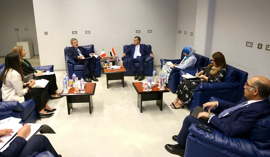 عيسى يناقش مع سفير إيطاليا استعدادات افتتاح المتحف اليوناني الروماني بالإسكندرية