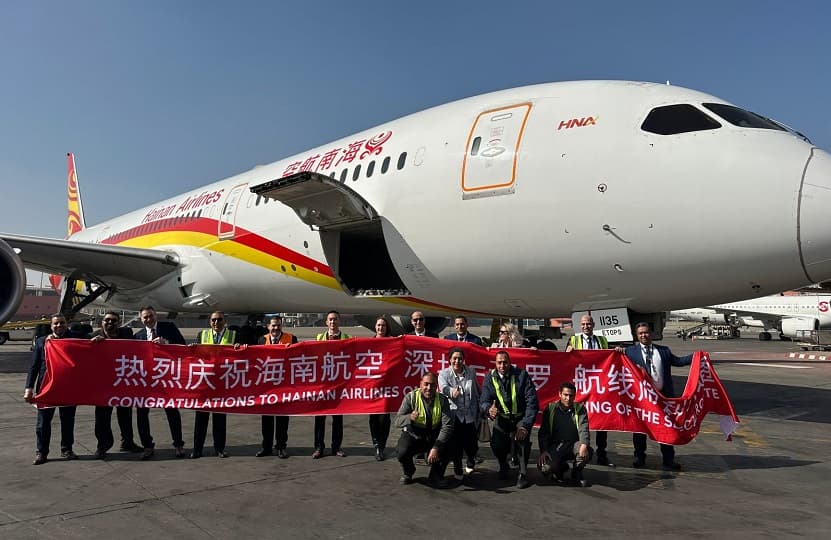 عودة رحلات شركة Hainan الصينية إلى مطار القاهرة.. وتتعاقد مع مصر للطيران للخدمات الأرضية