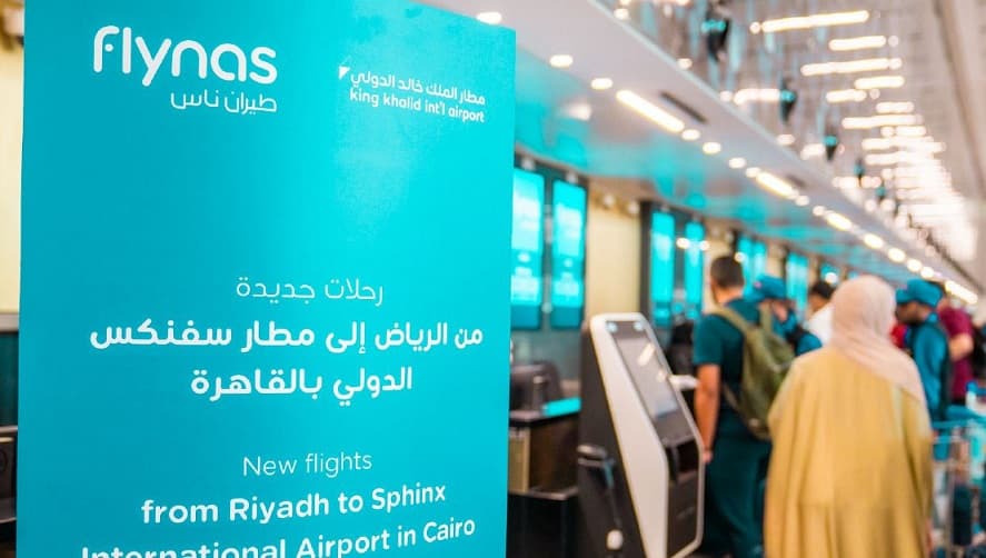 "طيران ناس" السعودية تدشن خط جديد بين الرياض ومطار سفنكس الدولي بالقاهرة