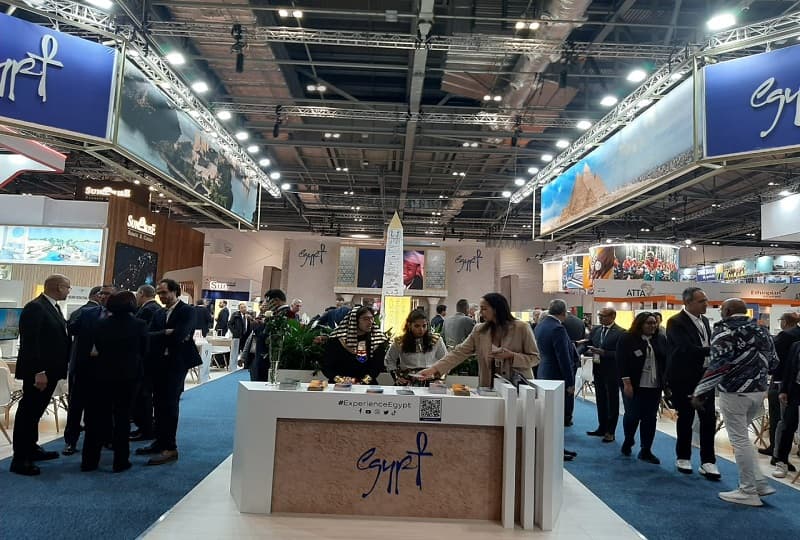 وزير السياحة والآثار يفتتح الجناح المصري المشارك في بورصة لندن WTM 2023.. يضم 62 عارضا
