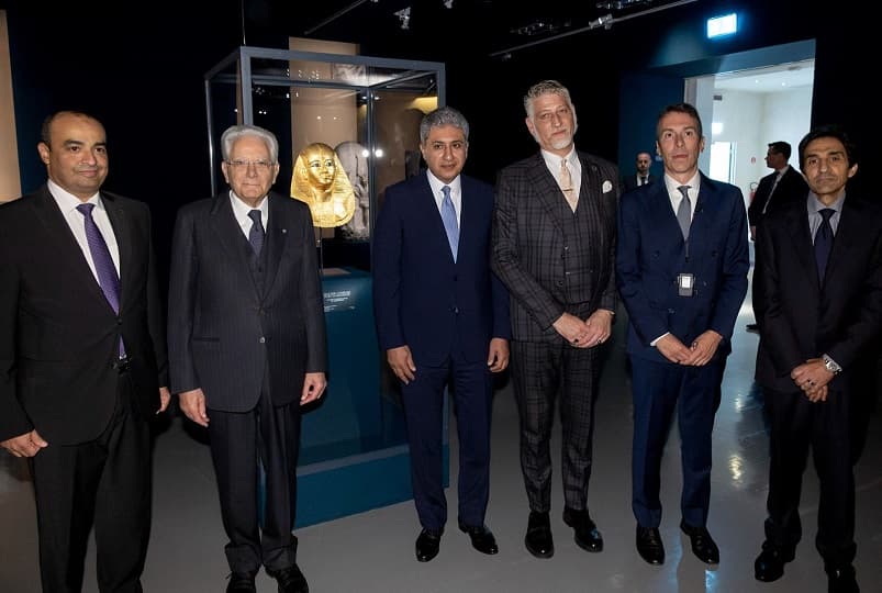 الرئيس الإيطالي ووزير السياحة والآثار المصري يفتتحان معرض "كنوز الفراعنة" بالعاصمة روما.. يضم 130 قطعة أثرية