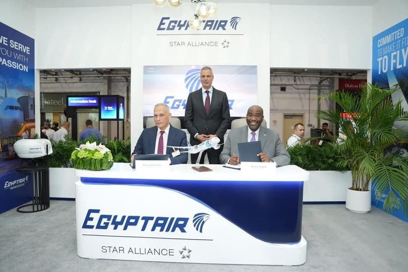 اتفاقية بين مصر للطيران للصيانة وبوينج لتوفير قطع غيار الطائرات بمعرض دبي للطيران 2025