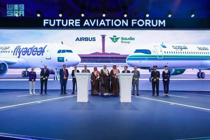 انطلاق مؤتمر "مستقبل الطيران 2024" بالرياض.. والخطوط السعودية تعلن شراء 105 طائرات إيرباص