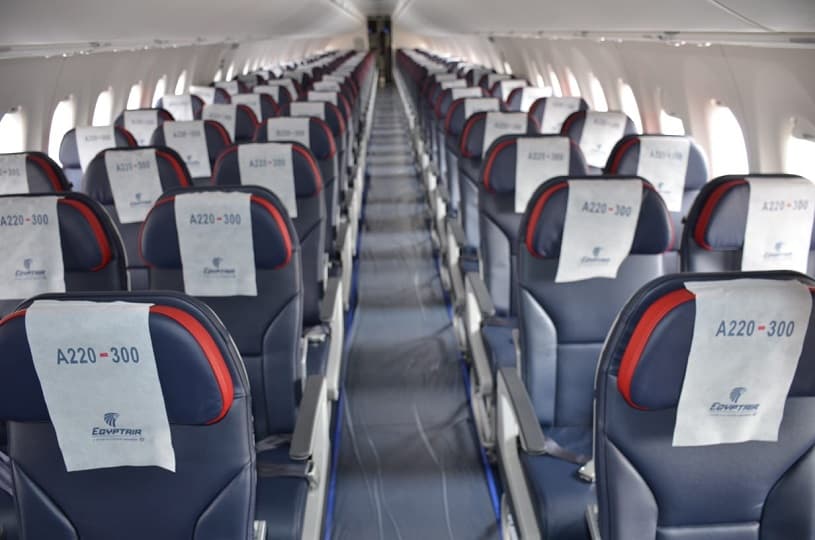 مصر للطيران تتسلم الطائرة الحادية عشر الجديدة من طراز إيرباص A220-300