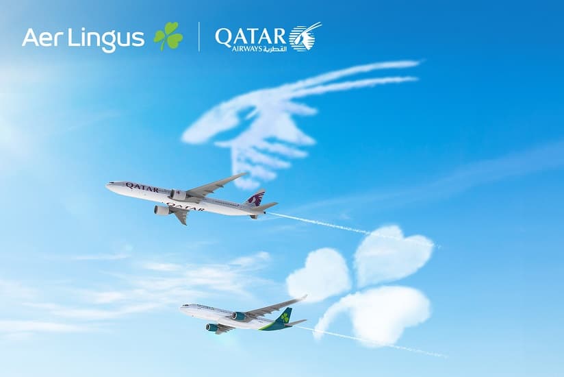 الخطوط القطرية تبرم اتفاقية الرمز المشترك مع شركة طيران "Aer Lingus" الأيرلندية